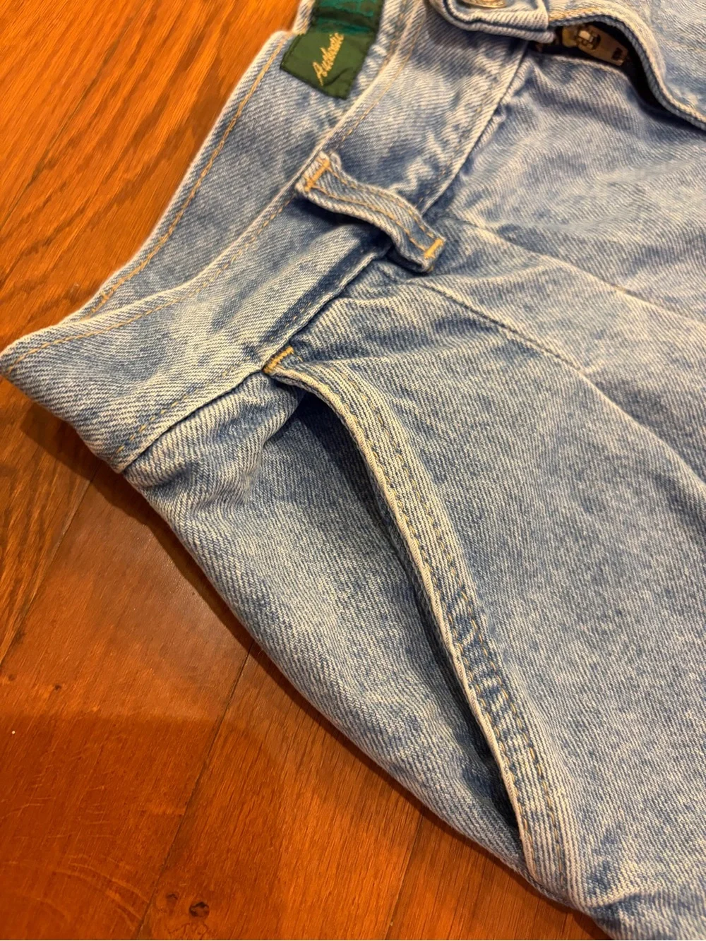 Authentic Waco | Vintage Denim Pleated Mom Shorts